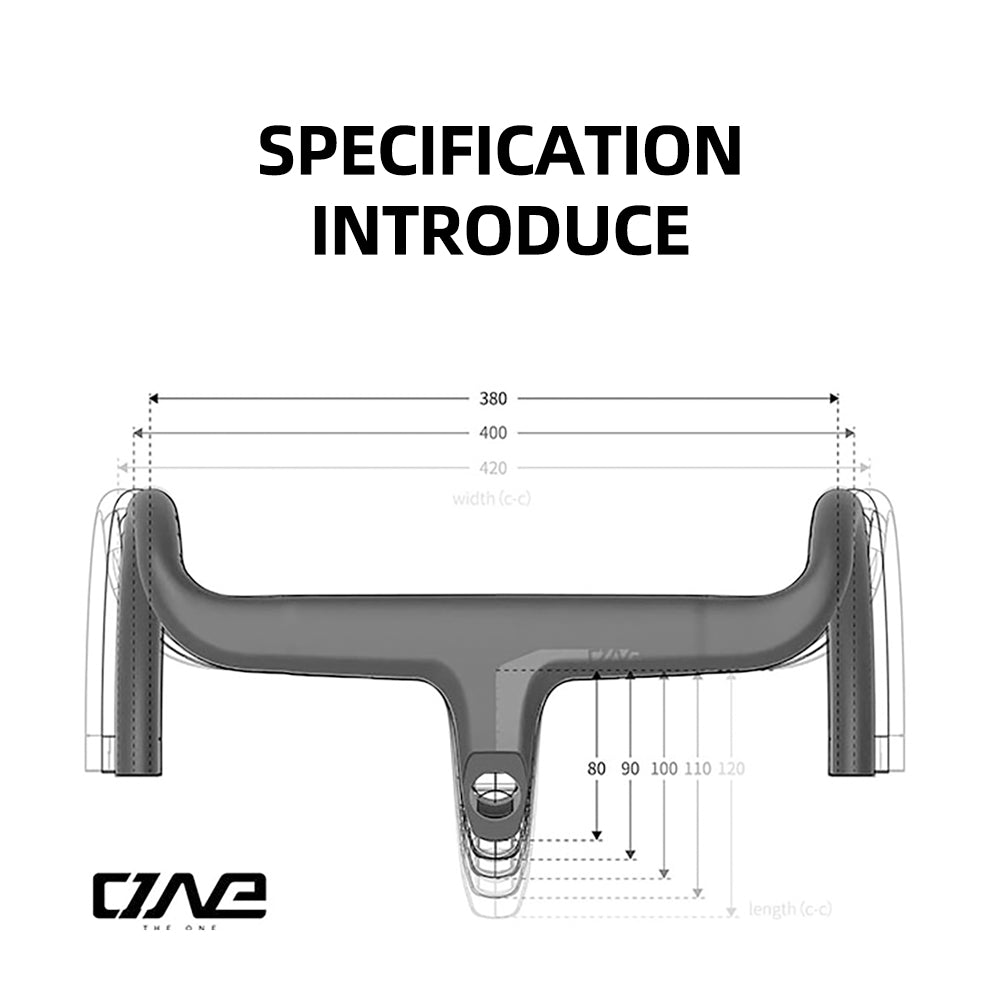 THE ONE PRO aero carbon Integrated Road Bicycle Handlebar 