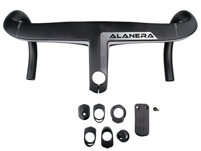 ALANERA DCR Full Carbon Integrated Road Handlebar with Headset Spacers And Computer Mount