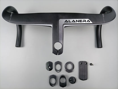 ALANERA DCR Full Carbon Integrated Road Handlebar with Headset Spacers And Computer Mount