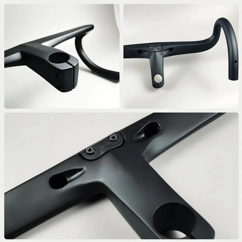 ALANERA DCR Full Black Super Light Integrated Carbon Road Handlebar